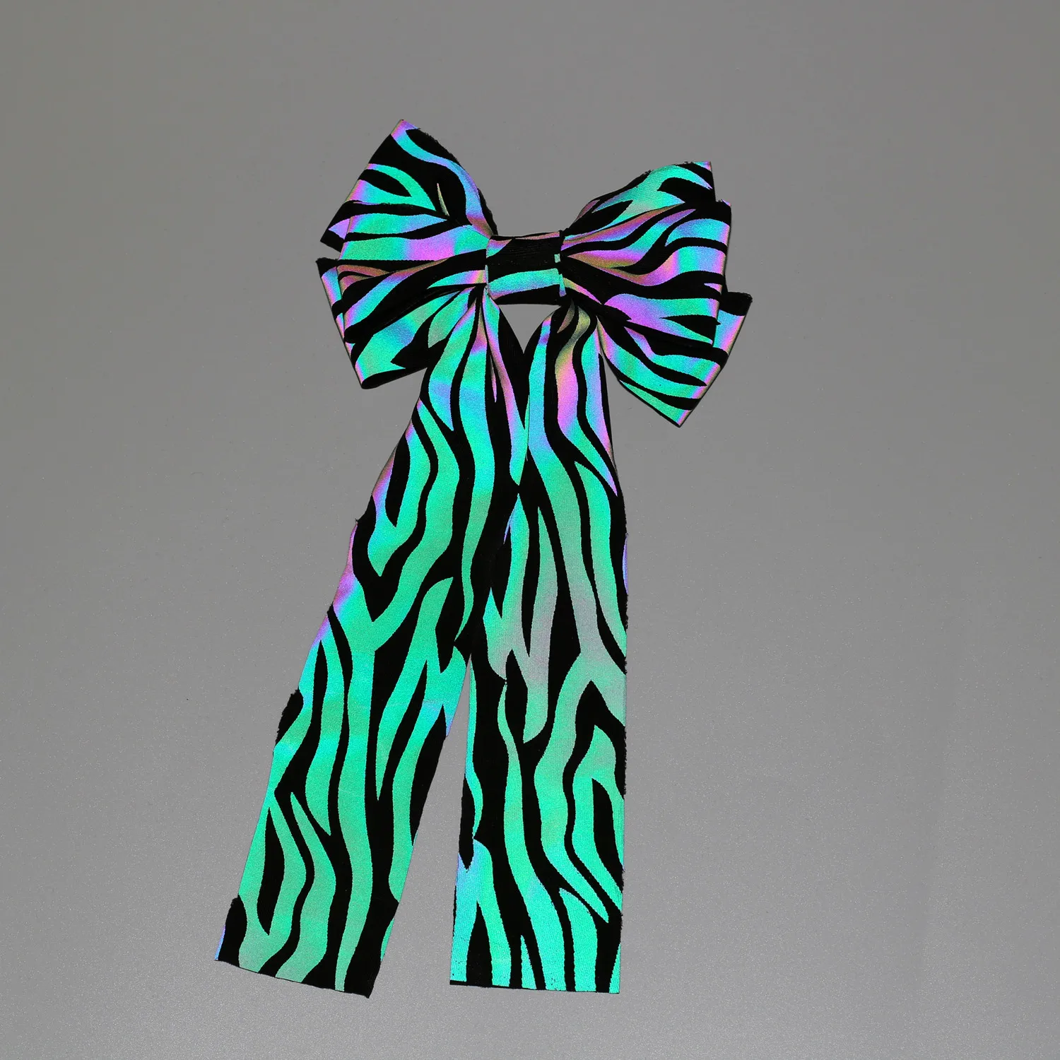 Elegante strass arco de cabelo clipe glitter reflexivo headwear fita longa acessório de cabelo feminino doce festa casamento moda diária