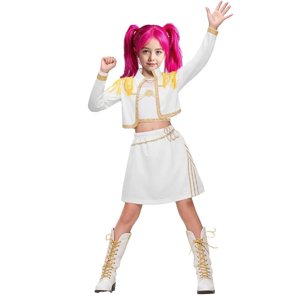 Mira Cosplay K-Pop Warrior Costume Film Role-Play Clothing Korean Idol Girl Group Stage Performance Halloween Christmas Dress Up