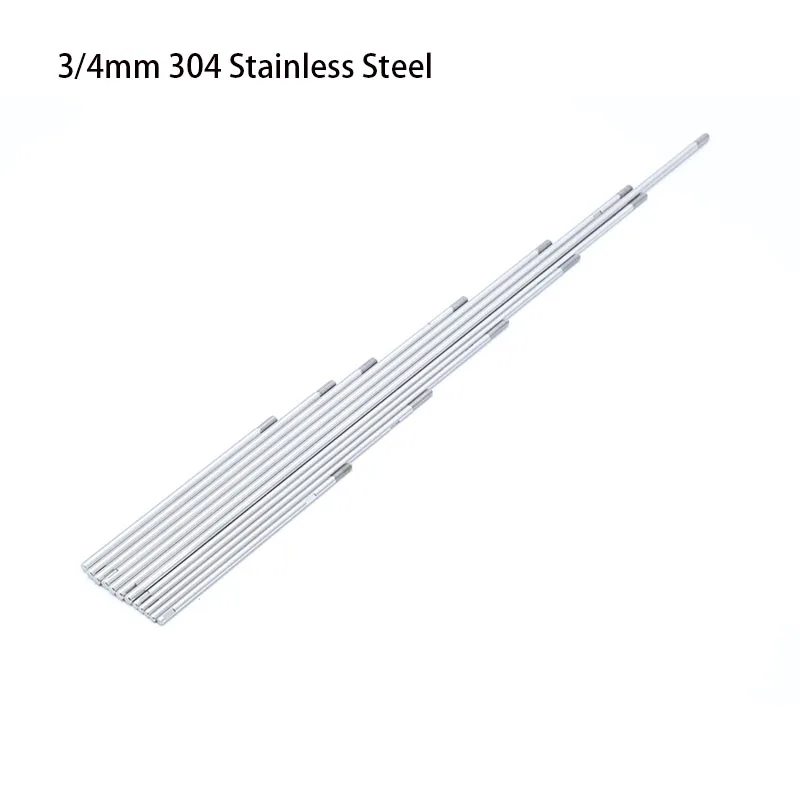 

RC Boat 3/4mm Drive Shaft 304 Stainless Steel RC Boat Shaft L10/13/15/20/25/30/35cm for M3/M4 Propeller RC Bait Fishing Boat