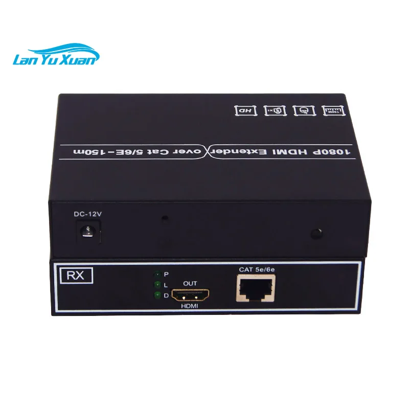 1080P HDMI Extender With Loopout 150m Over CAT5e 6 7 Ethernet Cable HD Video Extender Support 1 to 1 Transmission