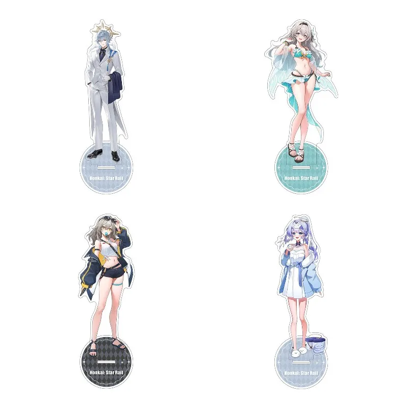 Honkai: Star Rail Anime Figures Stelle Firefly Sunday Acrylic Standing Sign Model Exquisite Plate Desk Decor Prop Christmas Gift