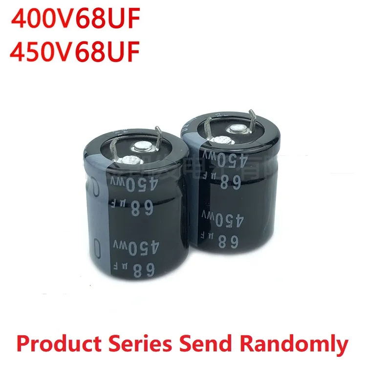 Imagem -03 - Nichicon 450v 400v68uf 450v68uf 22x20 22x25 22x30 25x20 Snap-in Capacitor da Fonte de Alimentação Peças Lote 68uf 400v 68uf