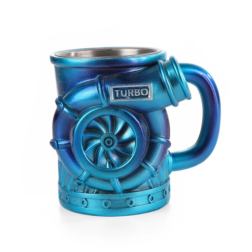 HYS new turbocharger mug resin handicraft ornament niche high-end mechanical wind creative decoration 2