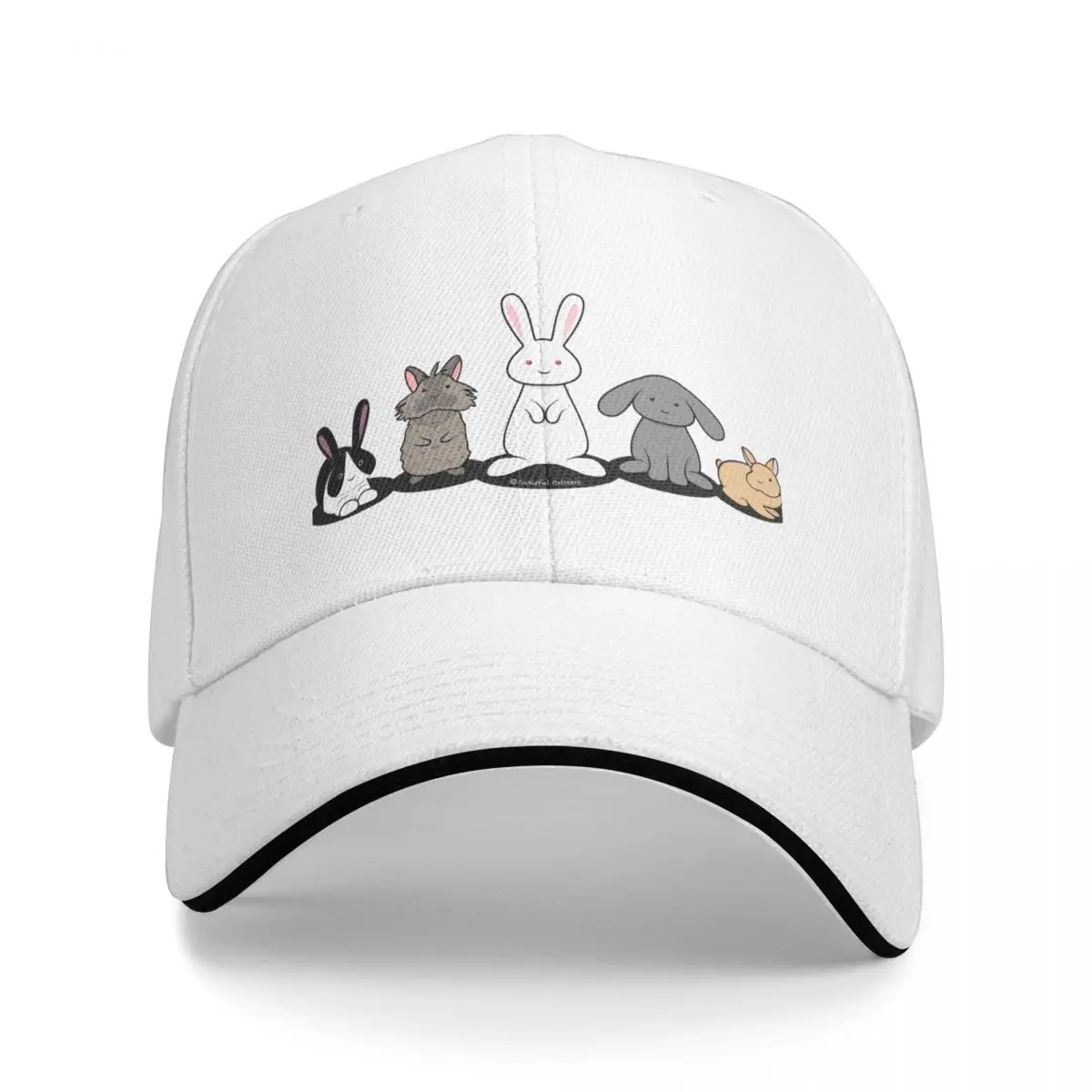 My favorite breed is rescued - bunnies Baseball Cap Beach Bag Brand Man cap Beach Men's Hats Women's