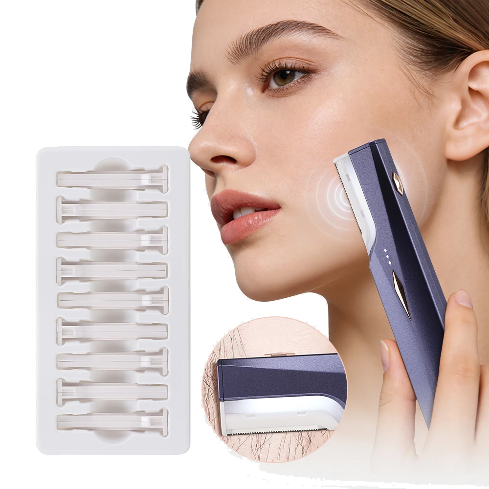 sonic-facial-dermaplane-razor-usb-rechargeable-women's-electric-shaver-with-9-replacement-blades-travel-wet-dry-fuzz-hair-remove