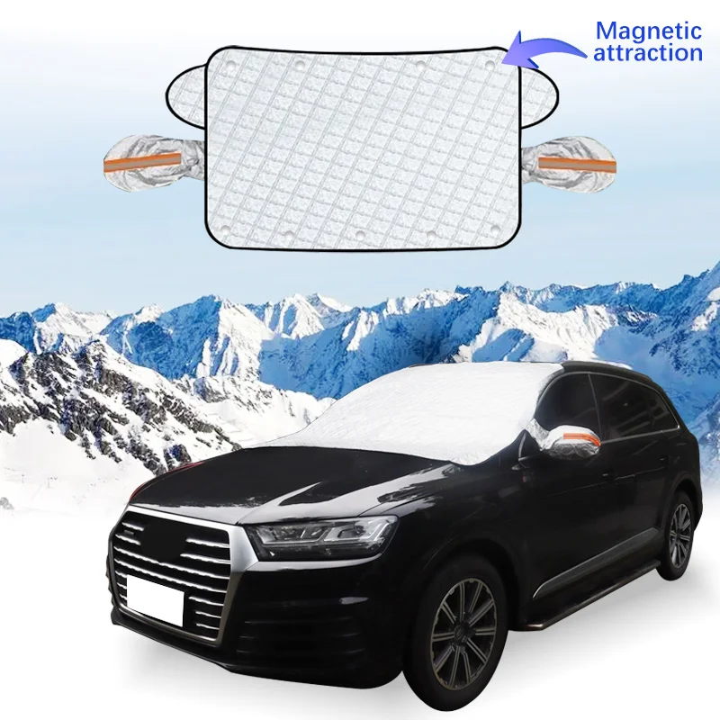 

Car Windshield Cover Magnet Winter Window Snow Shield Anti Frost Auto Front Window Snow Cover For Audi Q7