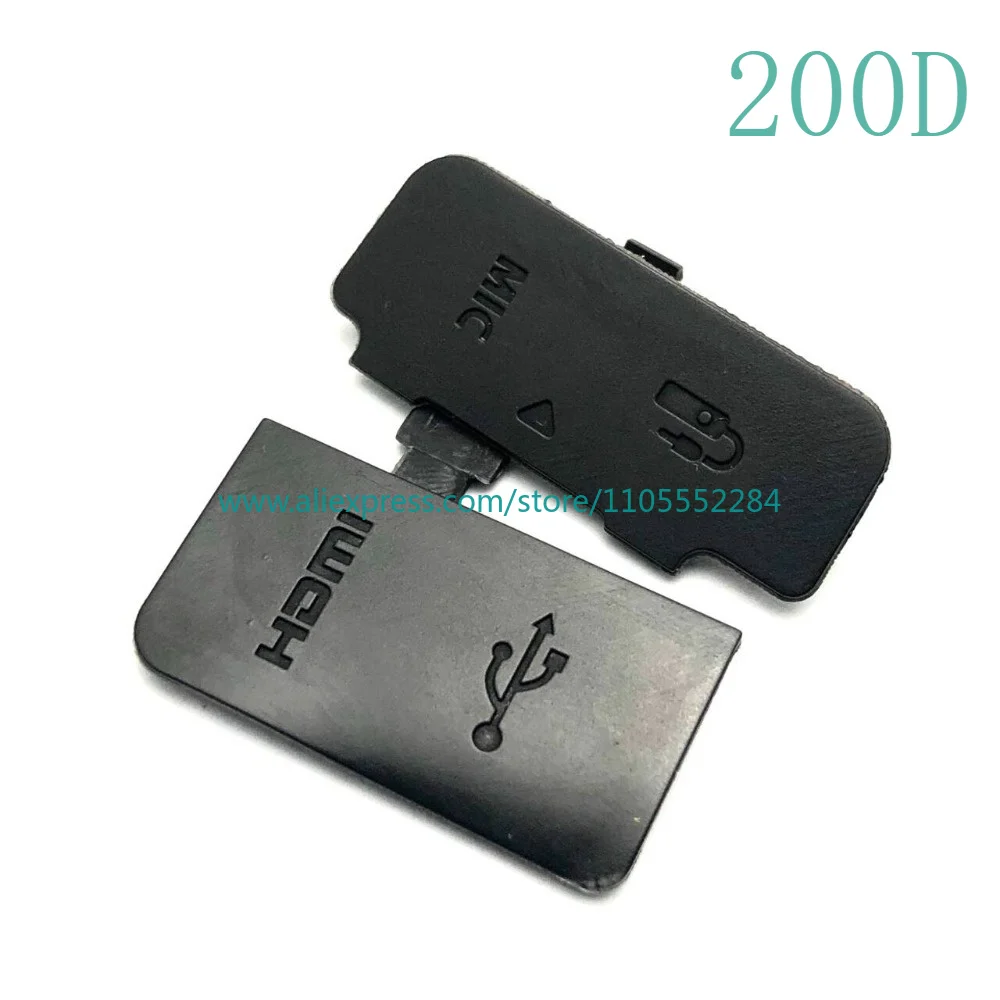 New HDMI-compatible MIC USB Rubber Cover Unit For Canon EOS 200D 200DII 250D Camera Repair Part