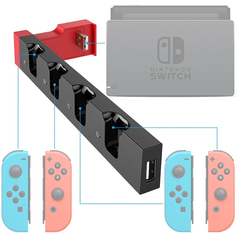 Game Controller Charger Dock Stand Station Holder For Nintendo Switch Joy Con Controller Switch NS Joy-Con Game Support Dock - view 2