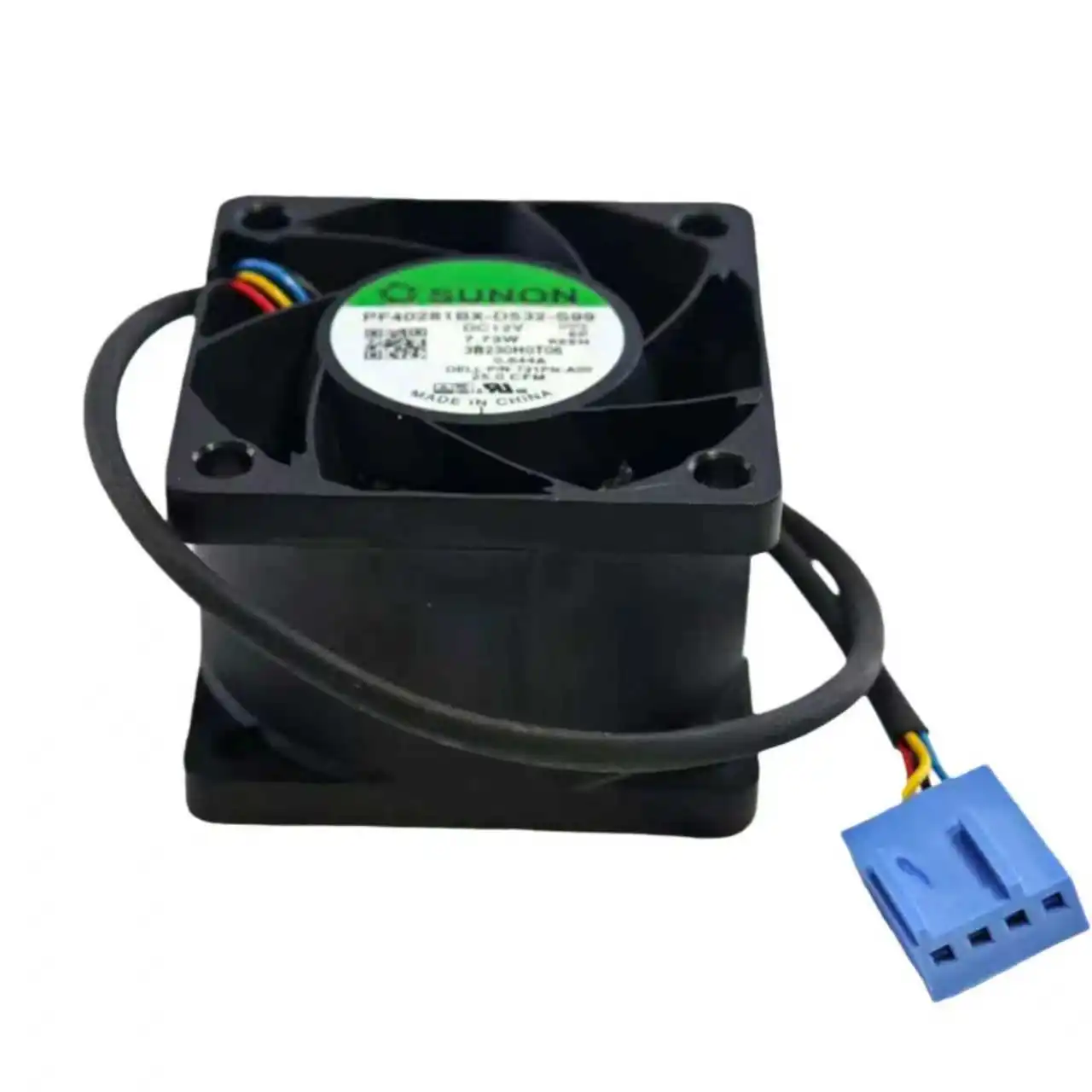 New for Sunon PF40281BX-D532-S99 4028 12V PWM Fan, 40x40x28mm 4-Wire Speed Control Cooling Fan, High Airflow Ball Bearing