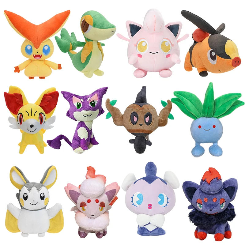 

Purrloin Pokemon Plush Toy Cute Oddish Zoroark Phantump Gothita Fennekin Anime ACG Goods Plush Christmas Gifts ACG Toys Figure