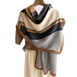 NEW Scarf Men And Women In Winter Colour Blocking Stripes Cotton Fashion Scarf Keep Warm Long Scarf bimba lola mujer