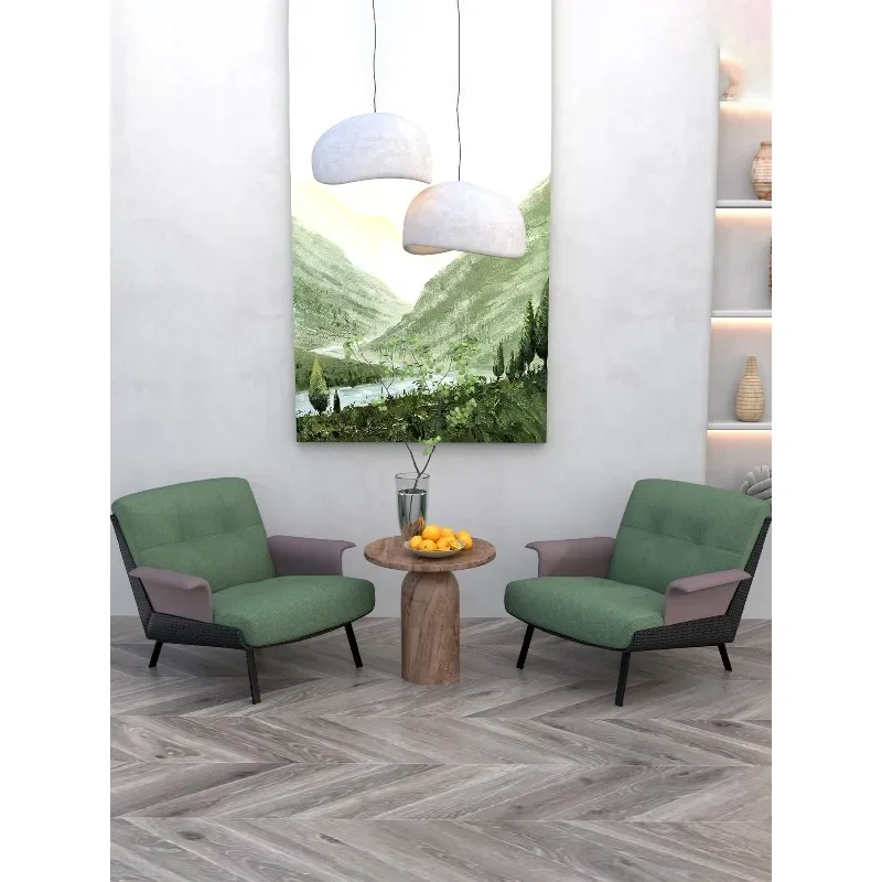 Armchair, single sofa, medieval style living room, homestay cafe negotiation chair