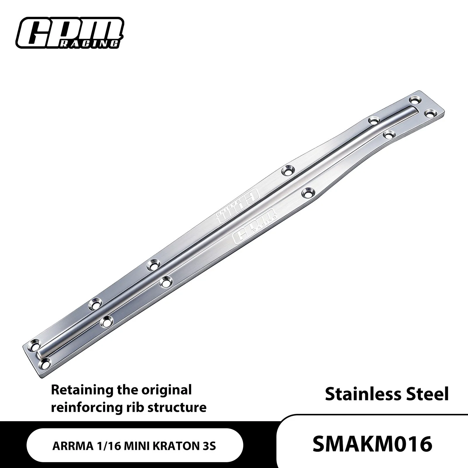 

GPM Stainless Steel Chassis Bash Bar 2MM For ARRMA 1/16 Mini Kraton 3S ARA-2766 ARA-2767 ARA-2768 ARA-2680