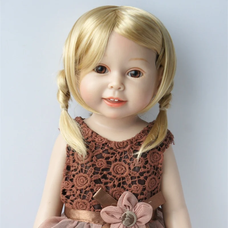 JD509 5-6inch 9-10inch 10-11inch Synthetic Mohair BJD Hair Nature Twin Braids Wig  OB11 QBaby Doll  Blythes Doll Accessories