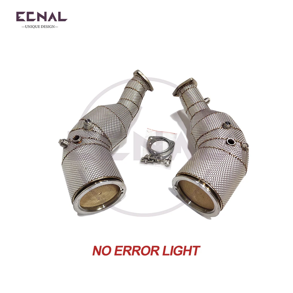 

Ecnal Exhaust Downpipe with OPF for 2020+ Audi RS6 RS7 C8 4.0T High Performance No Error Light Sport Exhaust Pipe