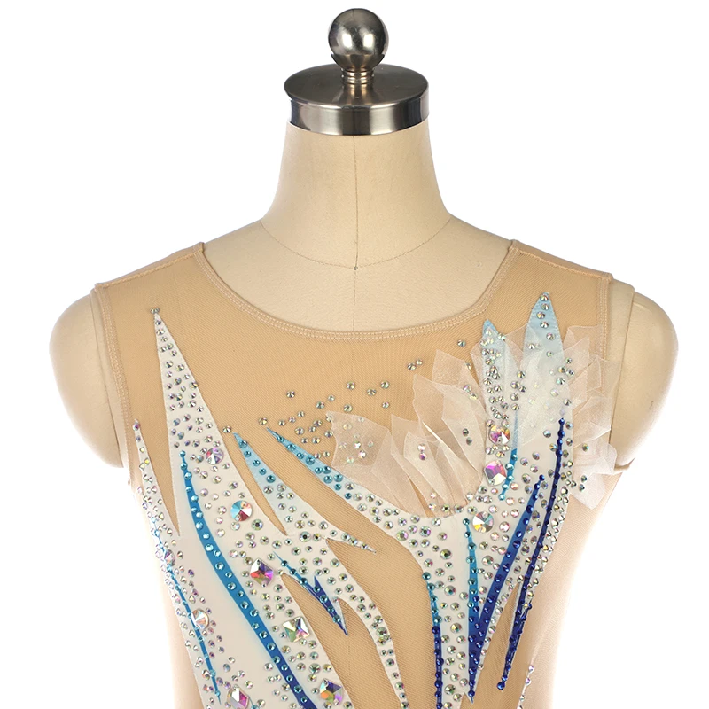 Artistic gymnastics performance costume customization Kosten women's competition grading skirt print gradient