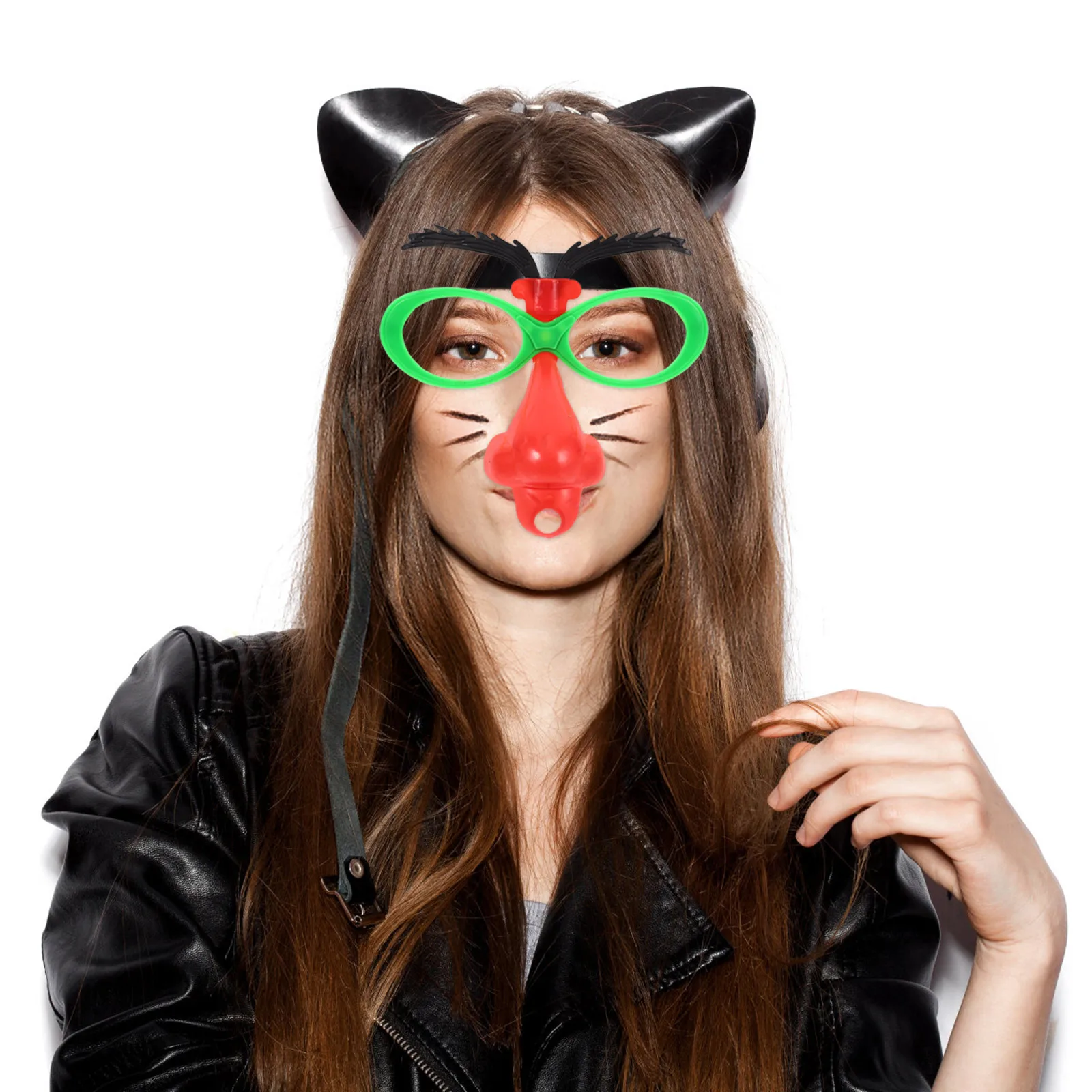 

6pcs Funny Glasses Adult Silly Sunglasses Creative Disguise Costume Carnival Party Glasses Comfortable Masquerade Stage