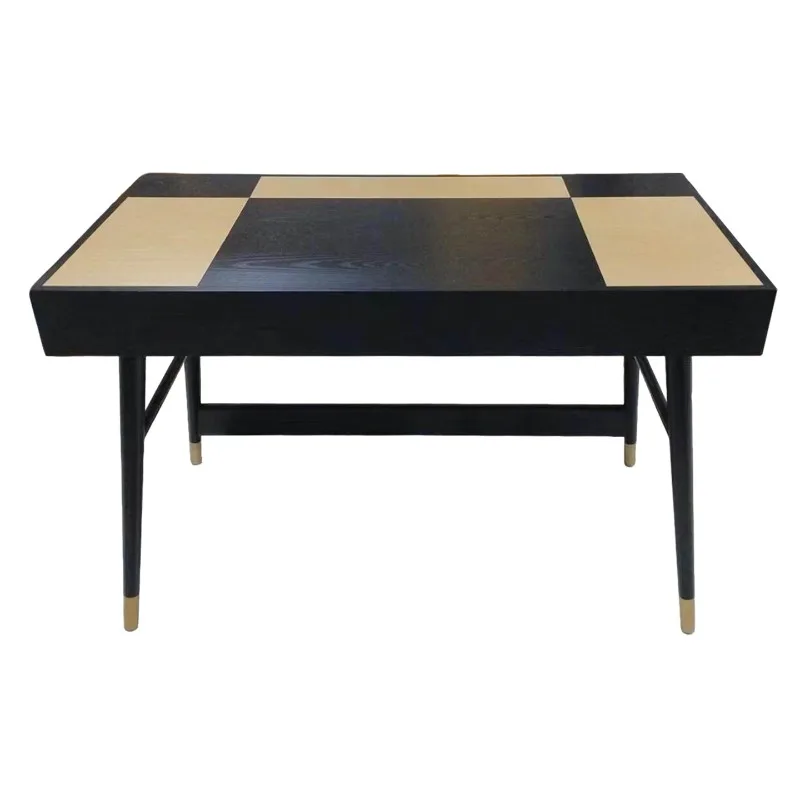 Hotel with the same desk and chair combination, double color simple style room writing desk table