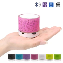 Mini Universal Portable Bluetooth Speaker Wireless Sound Box Speakers Colorful LED Support SD TF Card USB Stereo MP3 Subwoofer