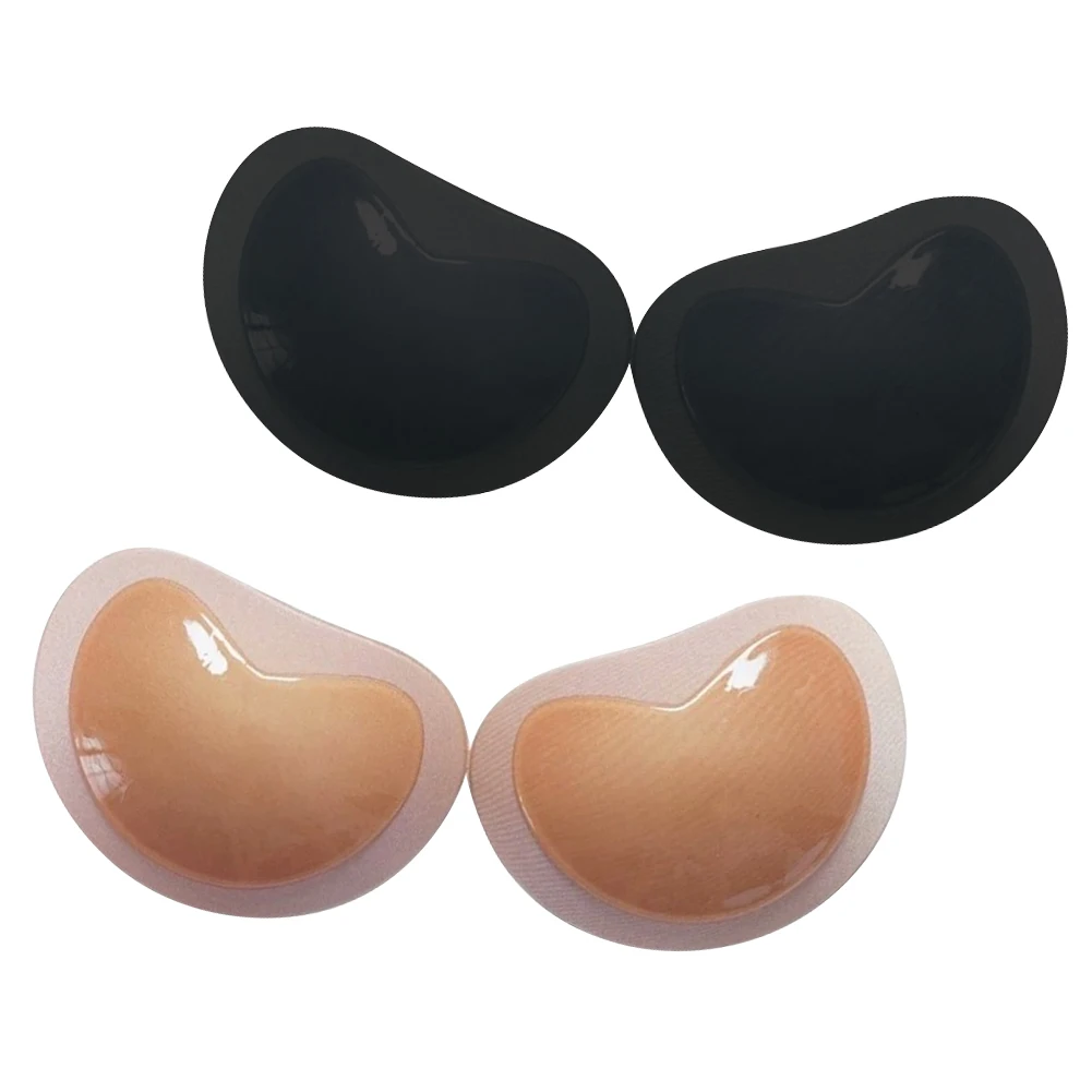 1Pair Women Chest Pad Bikini Set Push Up Padded Bikinis Swimsuit Swimwear Thicker Breathable Sponge Bra Pad Silicone Massage Pad