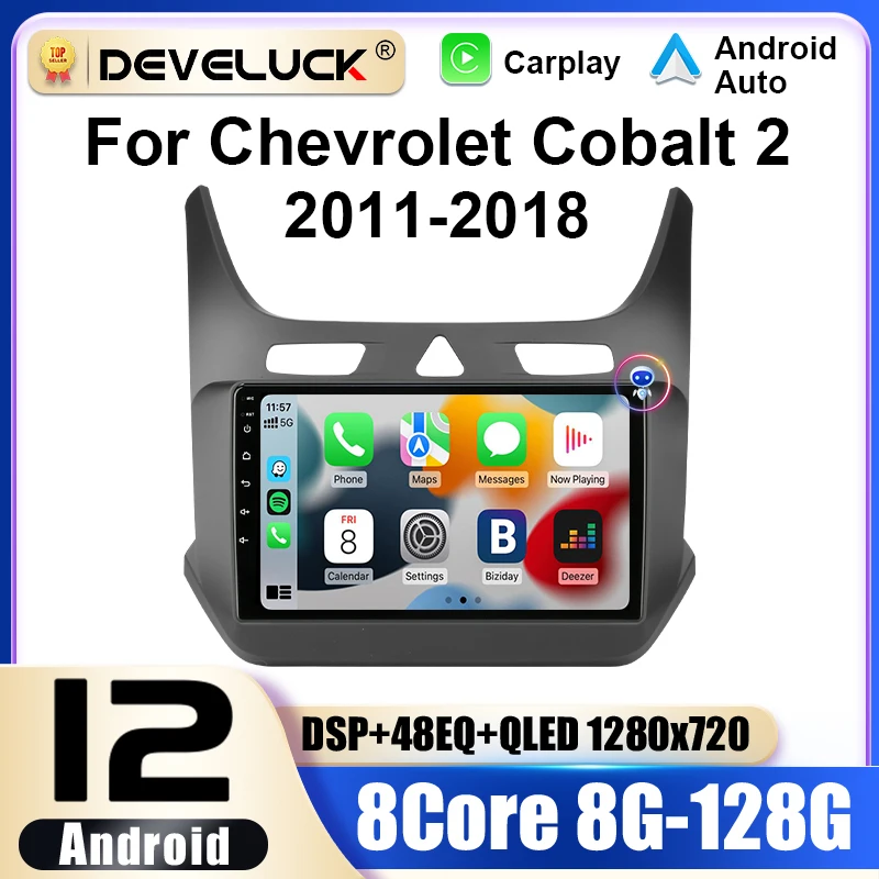 

2 Din Android 12 Car Radio For Chevrolet Cobalt 2 2011 - 2018 Multimedia Video Player GPS 4G Carplay Auto Stereo QLED Head Unit
