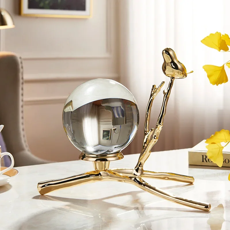 Crystal ball ornaments, shooting props and accessories, home living room decoration model room furnishings