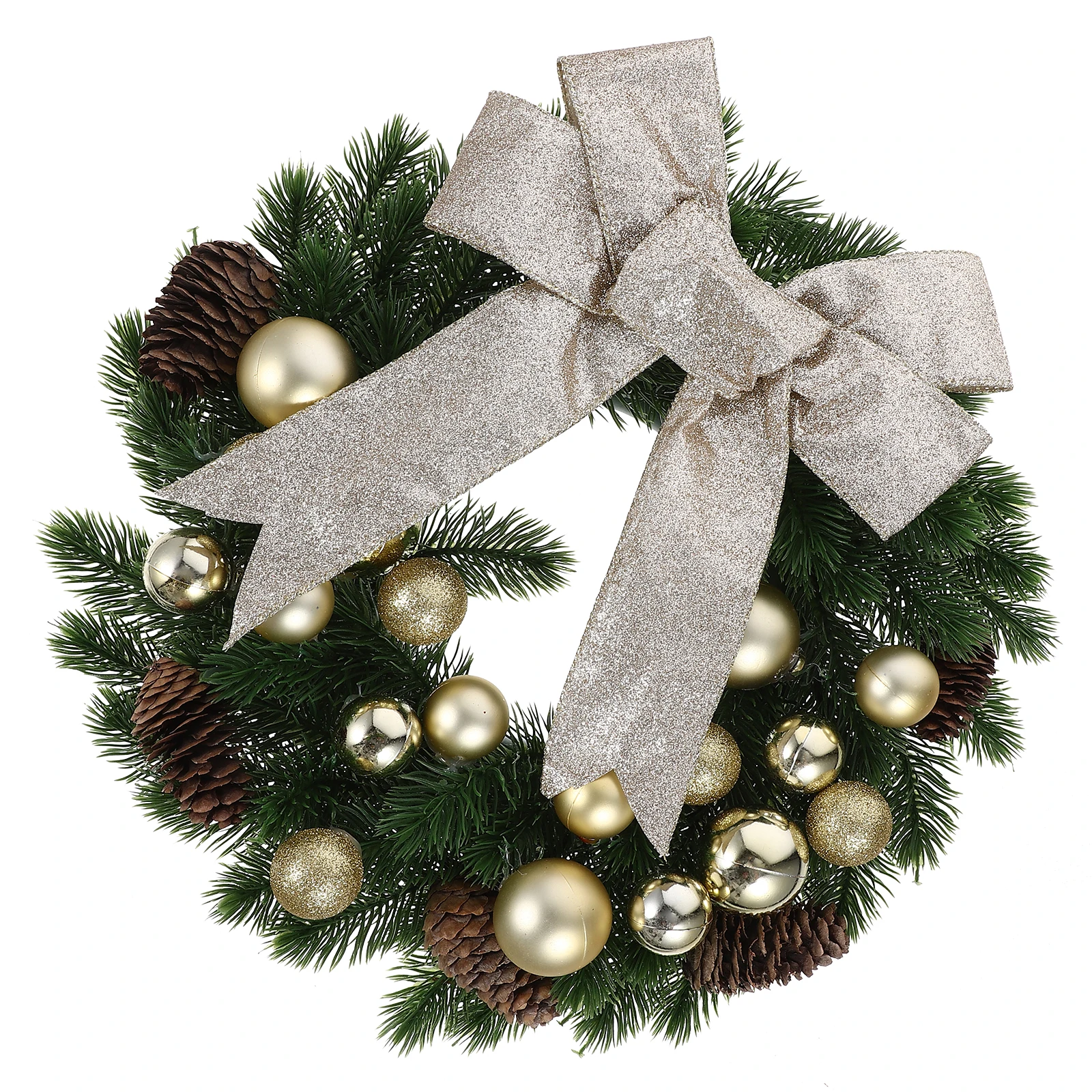 

Christmas Ball Wreath Garland Door Decor Home Window Hanging Festive Holiday Ornaments Tree Wreaths Front Decorative