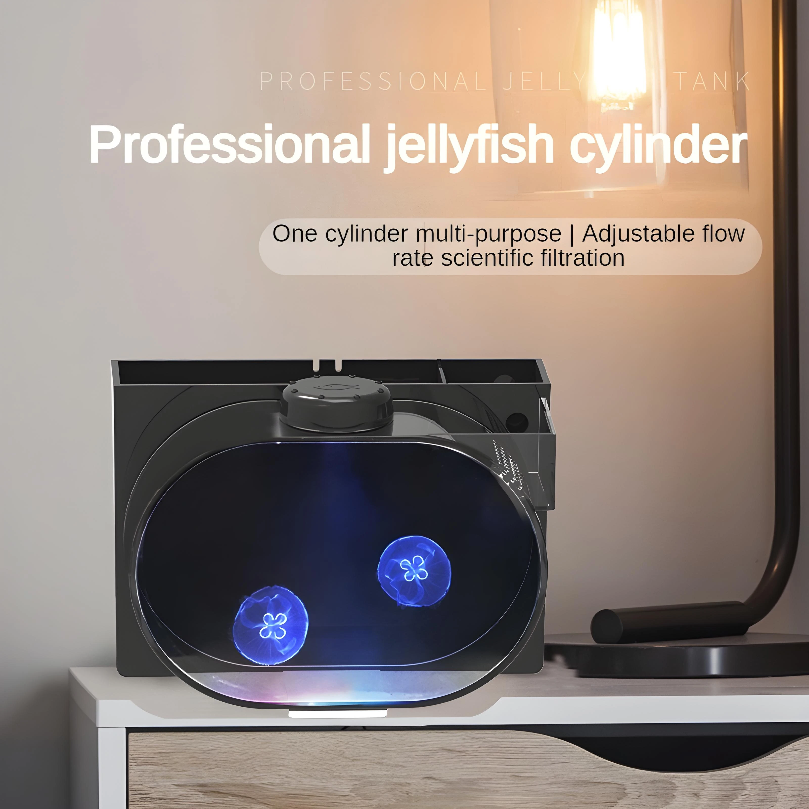 Jellyfish tank desktop mini fish tank household filter ornament with remote control wet dry separation USB power supply