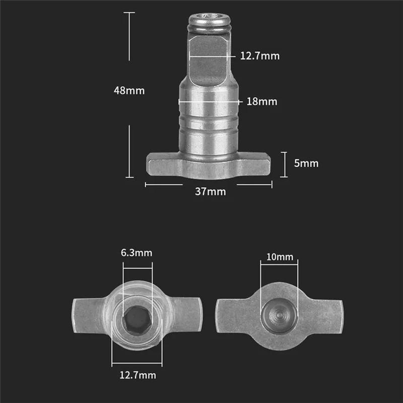 4Pcs 18V Electric Brushless Impact Wrench Shaft Accessories Dual Purpose Cordless Wrench Parts Electric Drill Tool