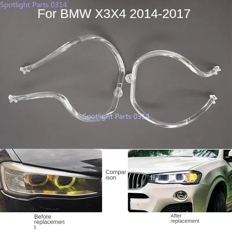 

NEW Angel Eye For BMW X3 X4 F25 2014-2017 DRL Light guide plate Light guide tube Headlight Daytime Running Light Guide