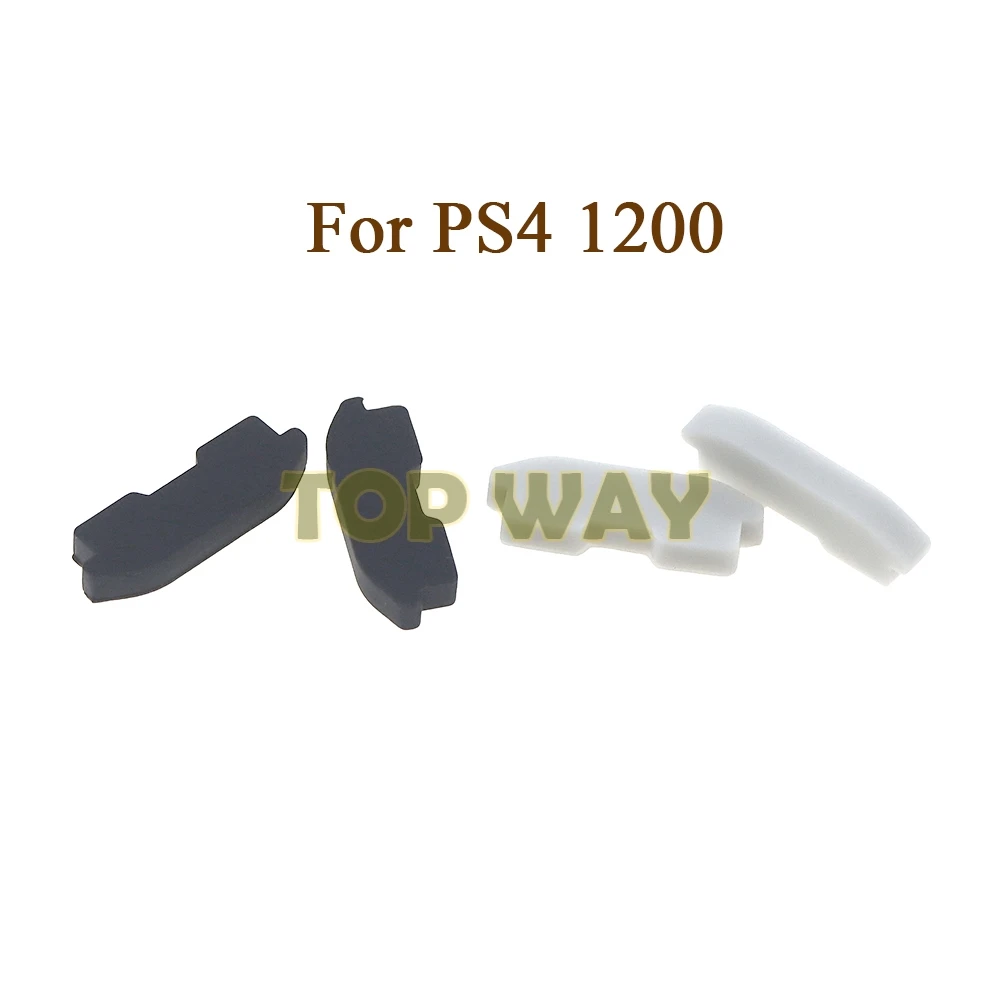 2 juegos para Sony PS4 1200 almohadillas de goma a prueba de polvo previene la cubierta para la consola PS4 CUH-1200 CUH-12XX cubierta de goma antipolvo con codificación