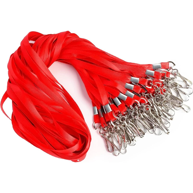 10 قطعة/20 قطعة معرف اسم العلامة بطاقة الهوية الحبل شارة السلامة الحبل حزام البوليستر الشريط الدورية هوك الرقبة حزام #6