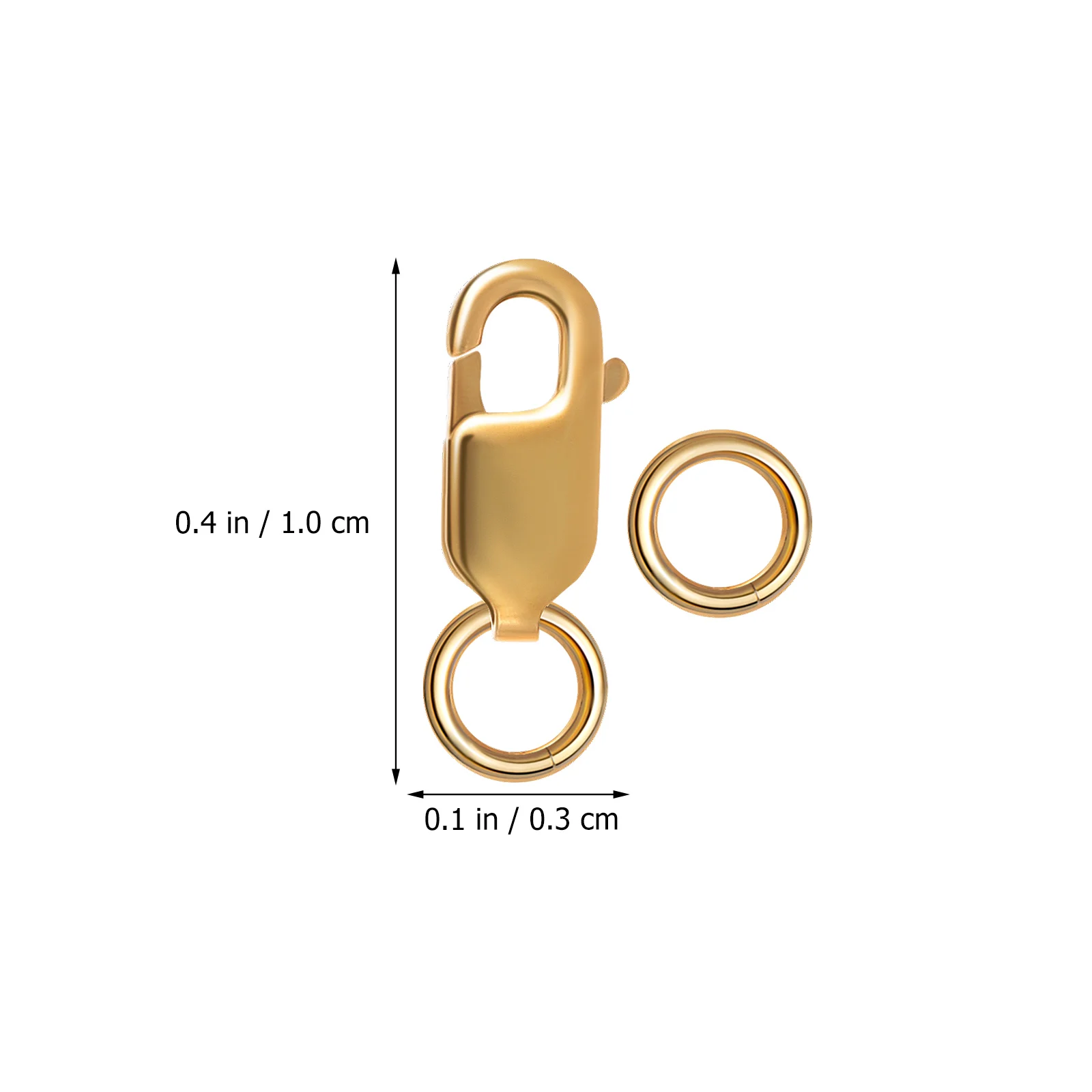 

4 Pcs Silver Gold Rose Lobster Clasp White Gold Clasps Bracelet Necklace DIY Jewelry Making Repair Kit Lobster Closure
