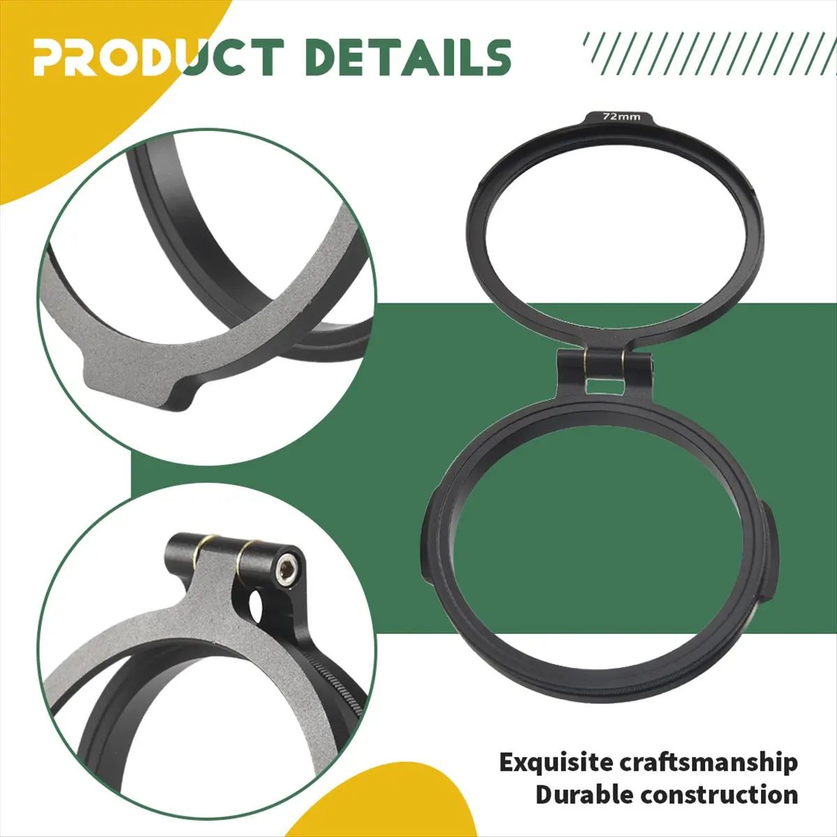 Y69A ND Quick Release Switch Bracket Lens Filter for DSLR Camera Photography Lens Bracket 72MM