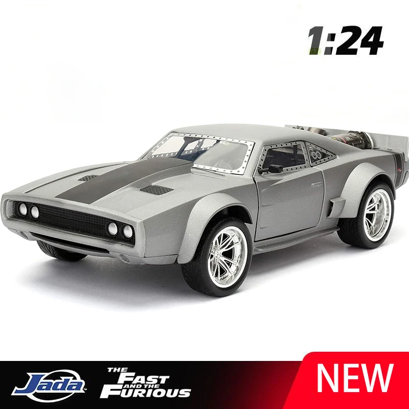 

JADA 1:24 Fast & Furious Dom's Ice Charger Alloy Car Diecasts & Toy Vehicles Car Model Miniature Scale Model Car For Children