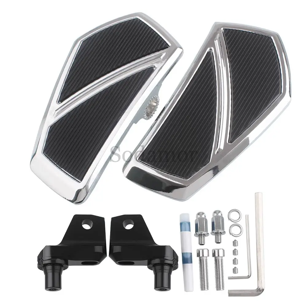 

Motorcycle Part Driver Floorboards Front Foot Peg Rest Pedal Moto Rider Footboard Wide Footrests For BMW R18 Classic 100 2020-24