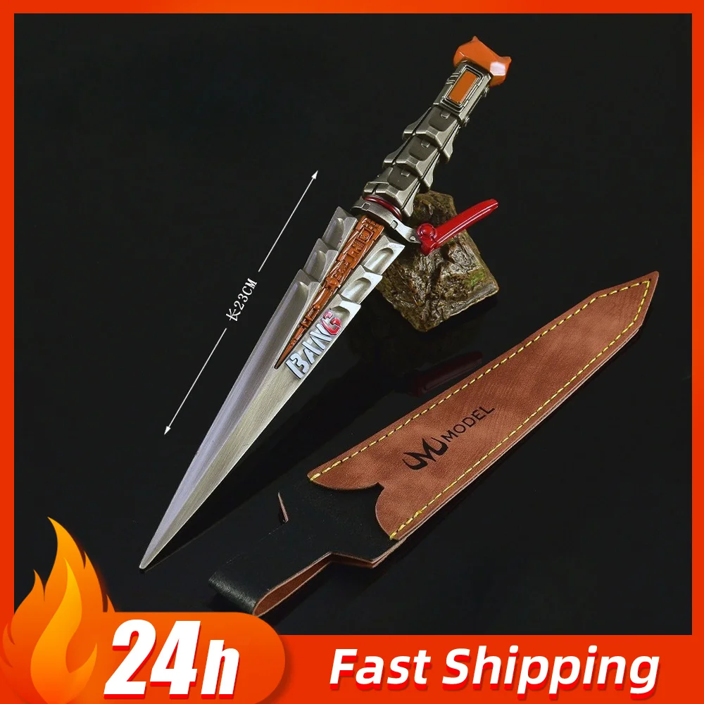 23cm Delta Force Hackclaw Data Knife Game Peripheral weapons Model Holster Edition Metal Craft Collectible Ornament Boy Toy Gift