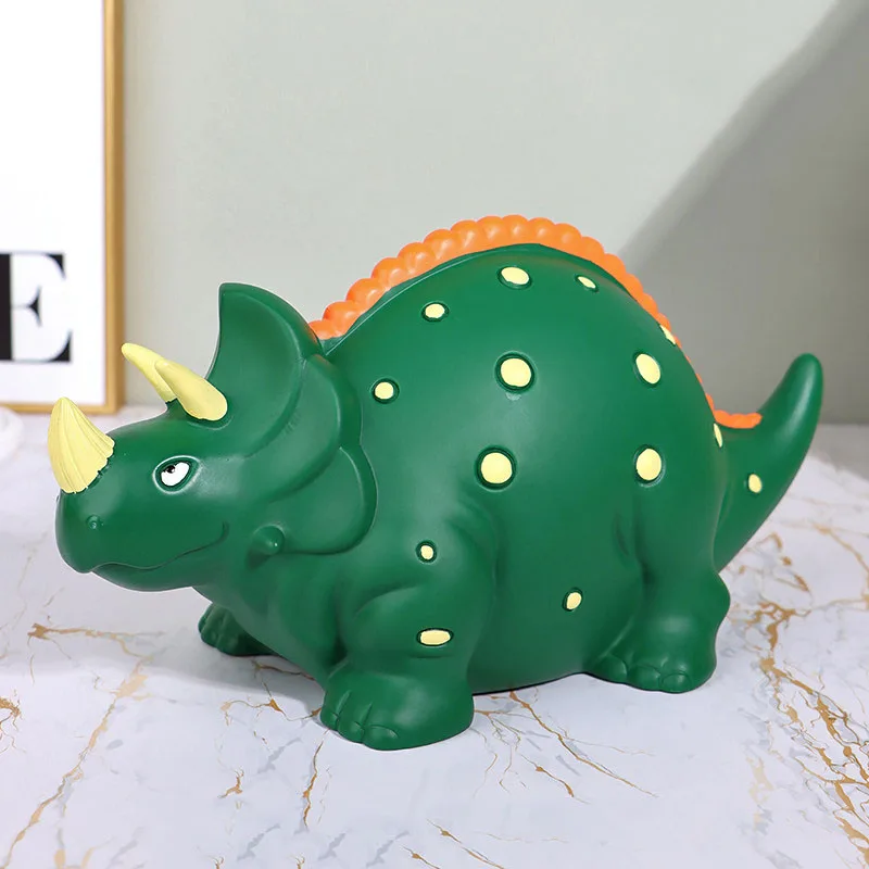 Cute Small Money Boxes Dinosaur Cartoon Aesthetic Kawaii Luxury Modern Clear Piggy Bank Save Space Hucha Ornaments Home Decor