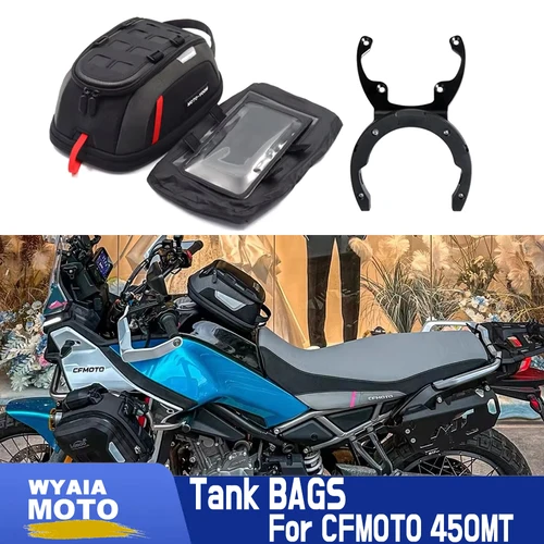 Bolsa de tanque impermeable de liberación rápida 2024 450MT, almacenamiento de equipaje y navegación para piezas de motocicleta CFMOTO 450-MT mt450 450mt 24