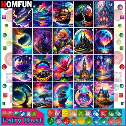 HOMFUN Fairy Dust Rhinestone Painting Crystal Decor Diy Diamond Painting 