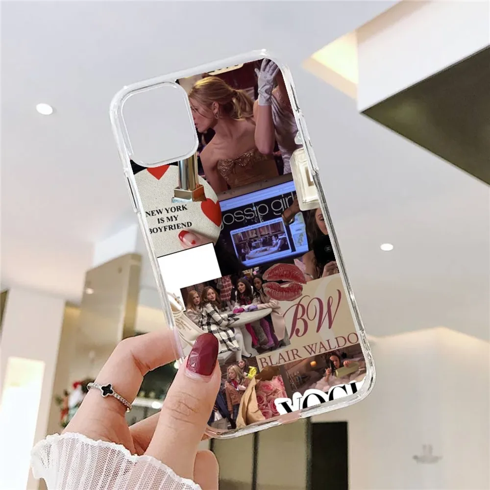 G-Gossips-TV-G-Girl Phone Case For Iphone 15 11 13 14 Pro Max 7 8 Plus X Xr Xs Max Se2020 12mini Transparent Cover