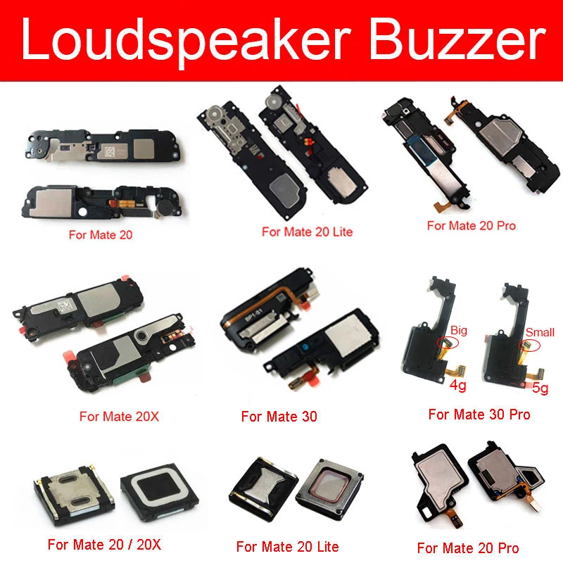 Earpiece Loud Speaker Ringer For Huawei Mate 20 30 Pro 4G 5G Mate 20 30 Lite 20X Louder Speaker Buzzer and Ear Speaker Repair