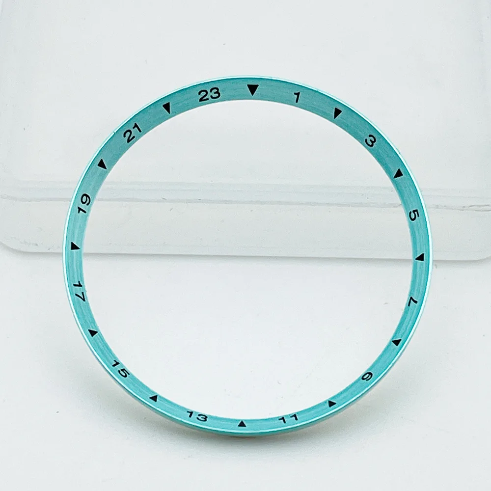 Customized 30.5mm Copper SKX007 Chapter Ring Fit For SKX007 SKX009 SRPD Watch Case Green Watch Inner Ring Case Chapter Ring