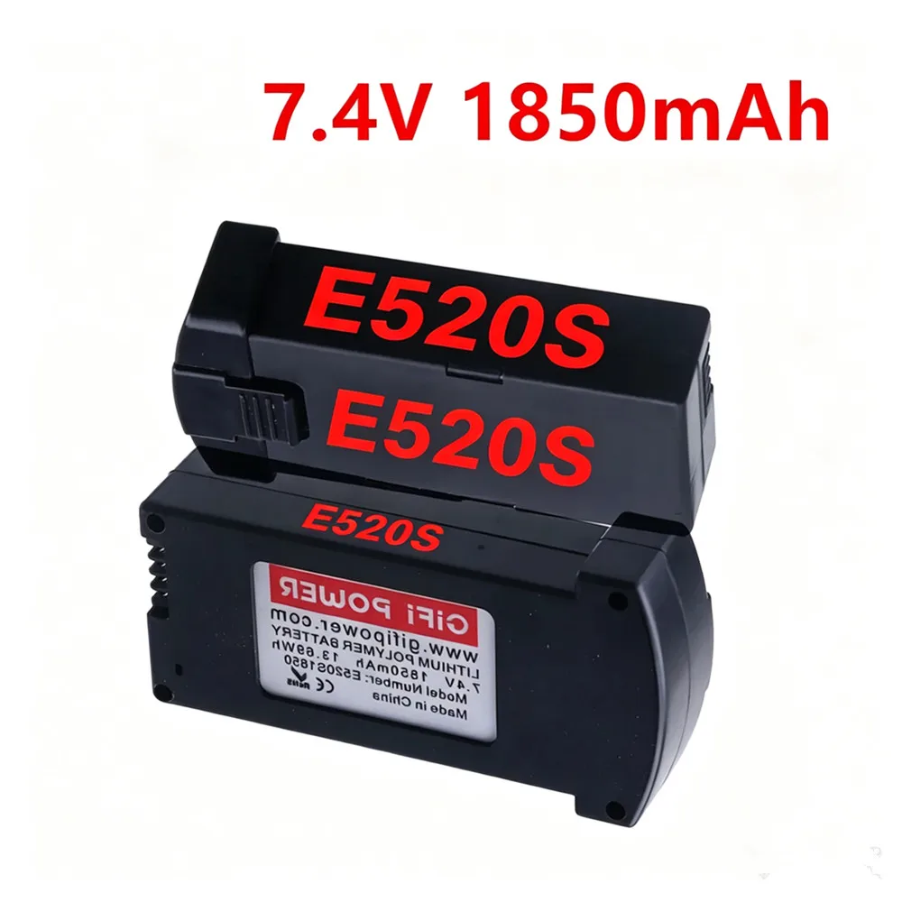 7.4V Battery For E520S Drones 1850MAH LiPo Battery and Charger Sets For E520 E520S JD-22S RC Quadcopter Spare Parts