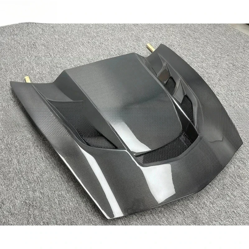 

High Quality Upgr KR Style Glossy Carbon Fiber Car Hood Bonnet For C Z0Hot Selling