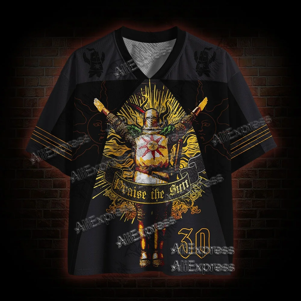 (ZZ) New Dark Series, Street Trendy Quick Drying Mesh Jersey, Sports Breathable Adult V-neck T-shirt, Handsome and Comfortable