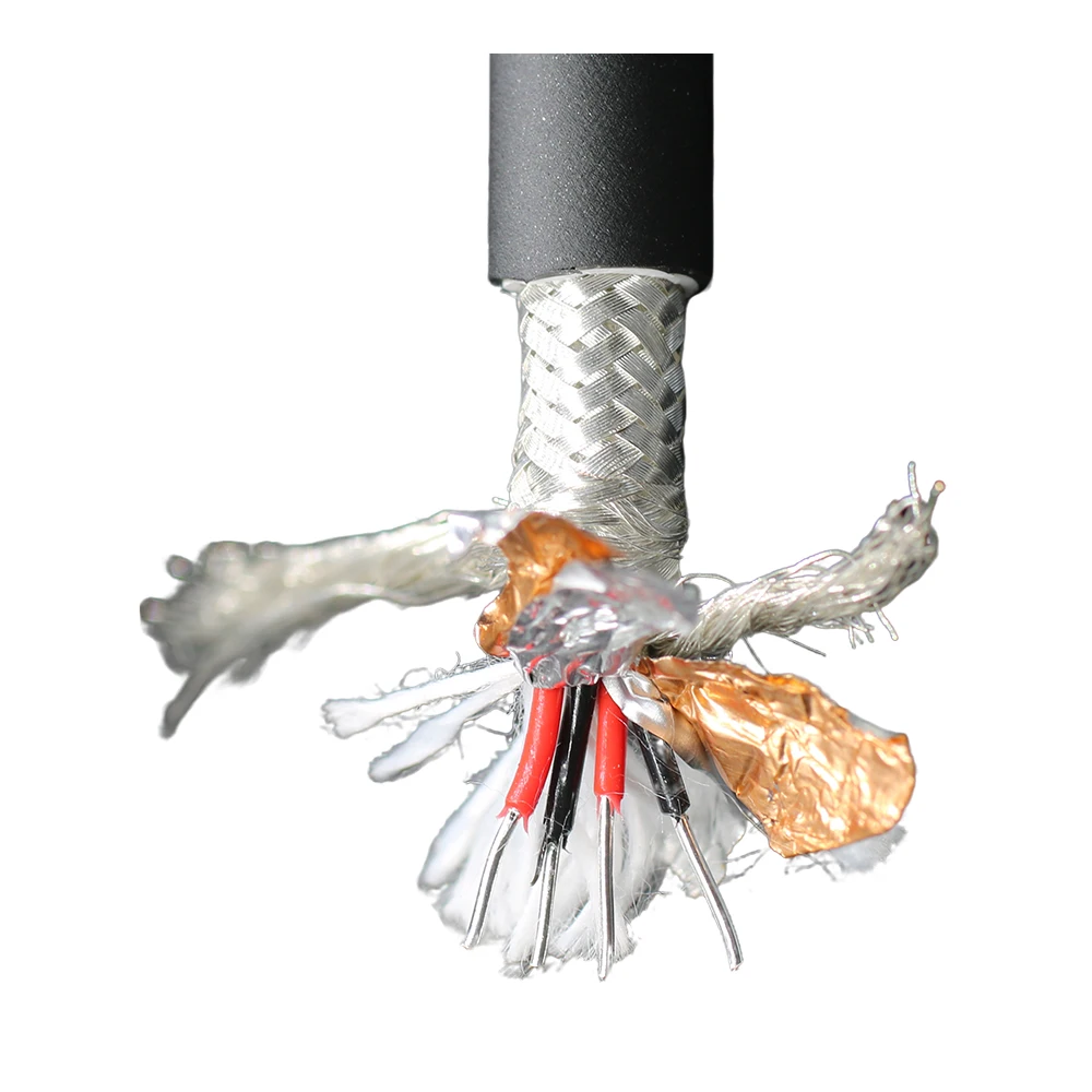 

HiFi аудиофильский 7 мм настоящий 99,99 чистый серебристый соединительный сигнальный кабель аудиокласса 0,5 мм х 4 оплетки видеоаудиокабель из фольги