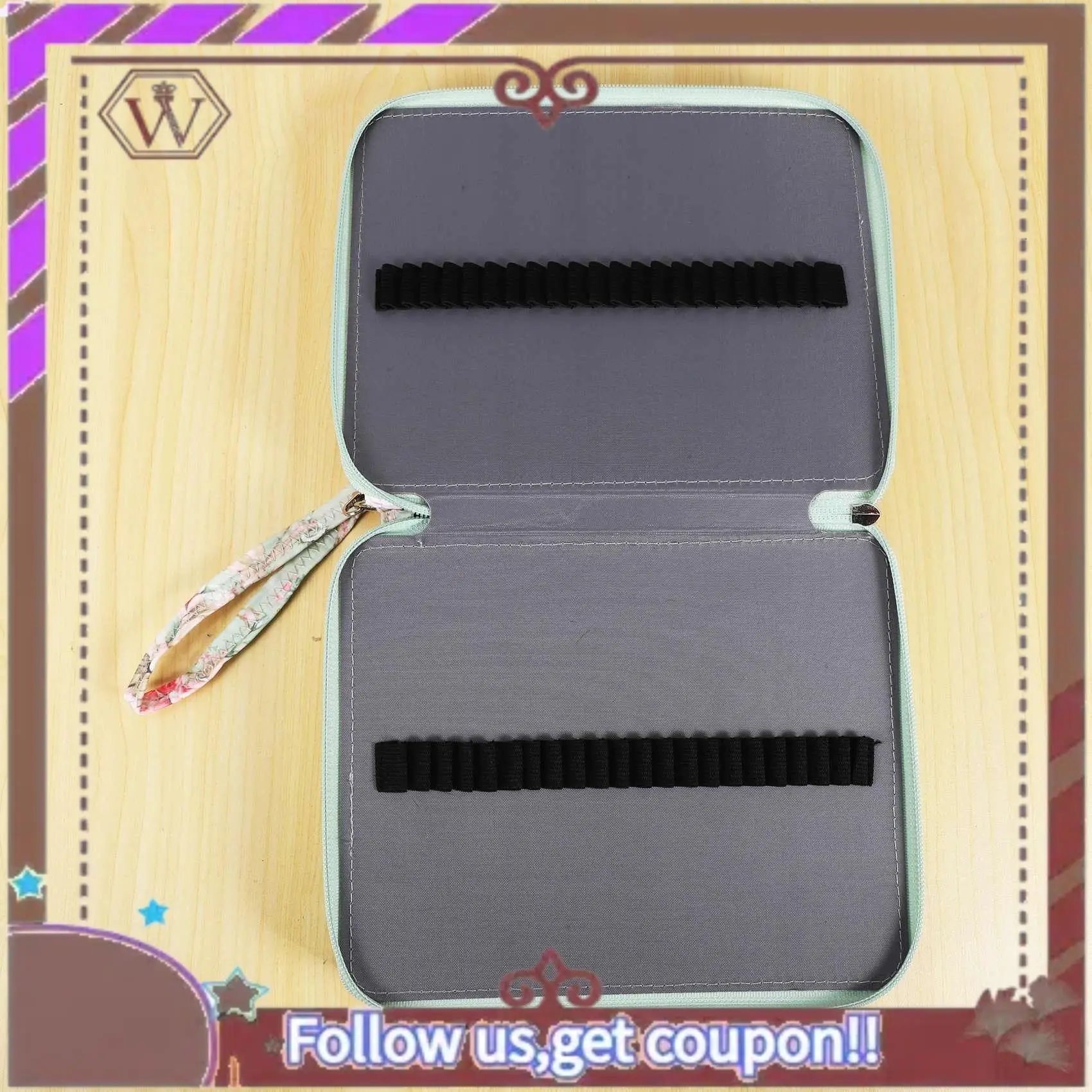 

ABBG-120 Slots Colored Pencil Case With Compartments Pencil Holder For Watercolor Pencils(Rose)