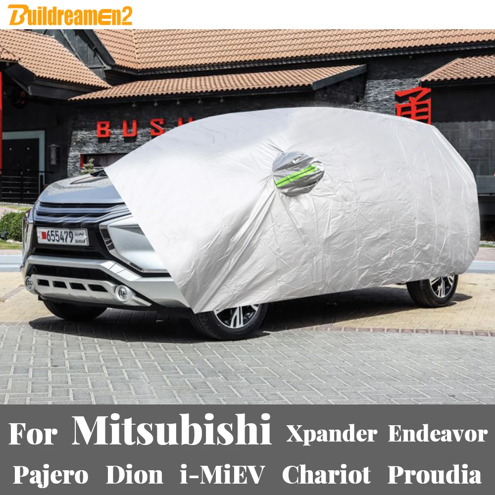 Full Car Cover Outdoor Sun Snow Rain Wind Protection Cover For Mitsubishi Pajero Chariot Dion Endeavor i-MiEV Proudia Xpander