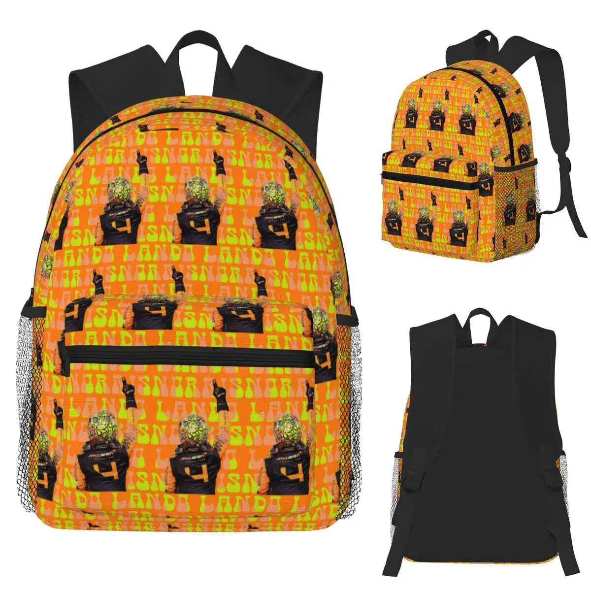 

Racing F1 Lando Norris Студенческий рюкзак Школьная сумка Походный дорожный рюкзак для мальчиков и девочек Модная сумка для книг Сумки на плечо